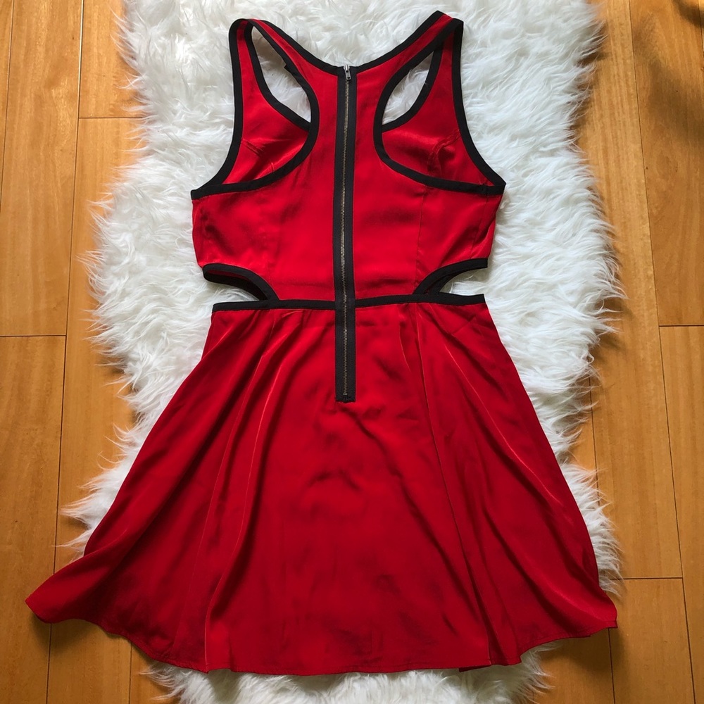 ⬇️ Red Cutout Racerback Dress - Picture 7 of 8